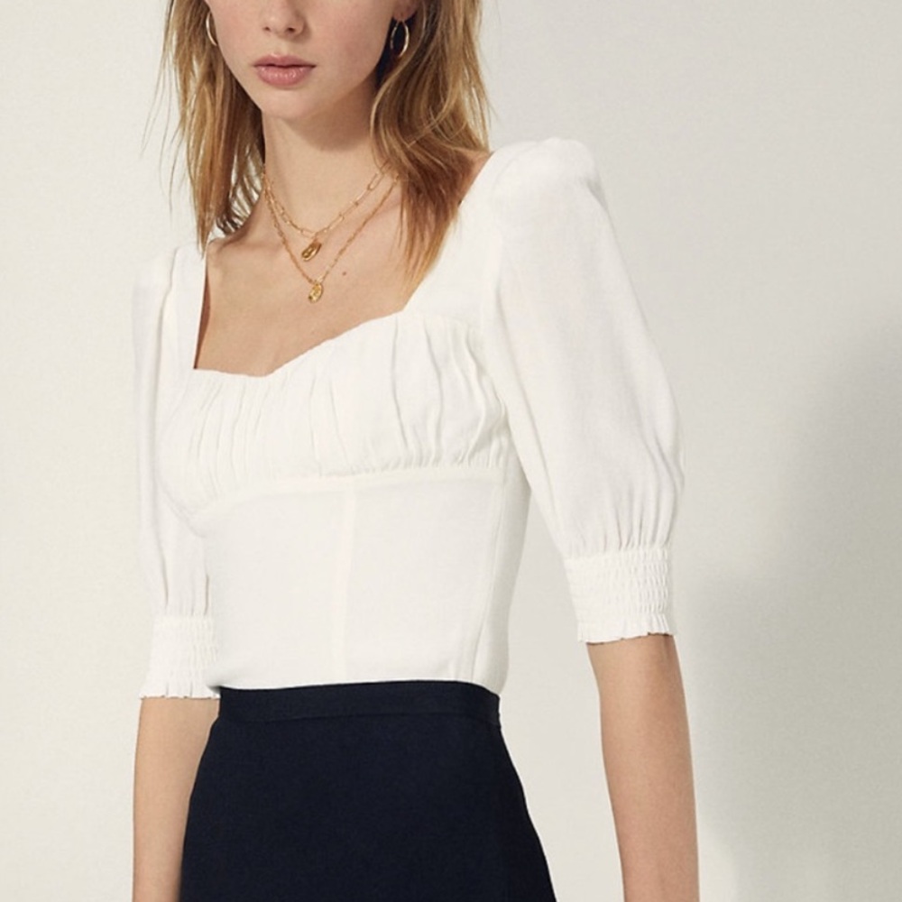 BNWT Wilfred Pandora Blouse top white xxs 00